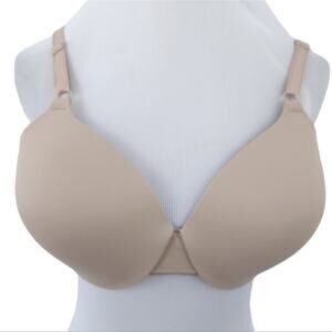 Warners Lightly Lined T-Shirt Bra 40C Beige, Full Coverage Cups
